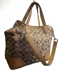 Coach Reversible Signature Tote with Convertible Strap